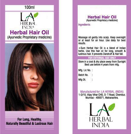 Herbal hair oil